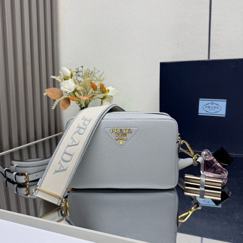 Borsa Prada a tracolla small in pelle-Granito