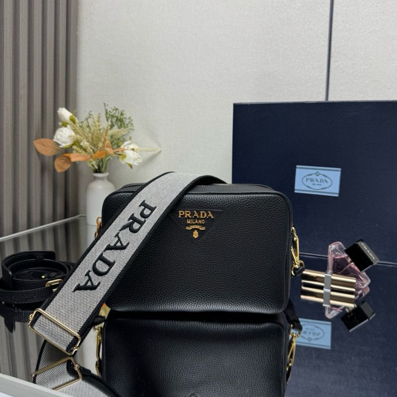 Borsa Prada a tracolla small in pelle-Black