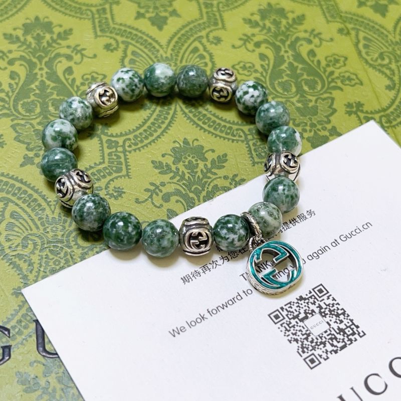 Gucci Silver and Agate Bracelet