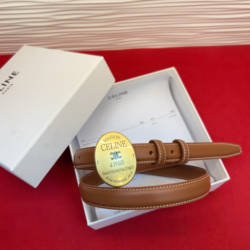 Cintura in pelle reversibile Celine 2,5 cm