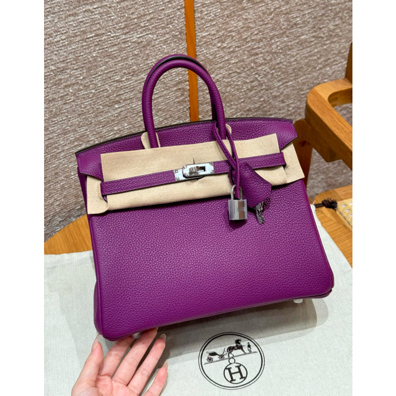 Hermes Birkin 25 / Birkin 30  in Togo Leather-Purple