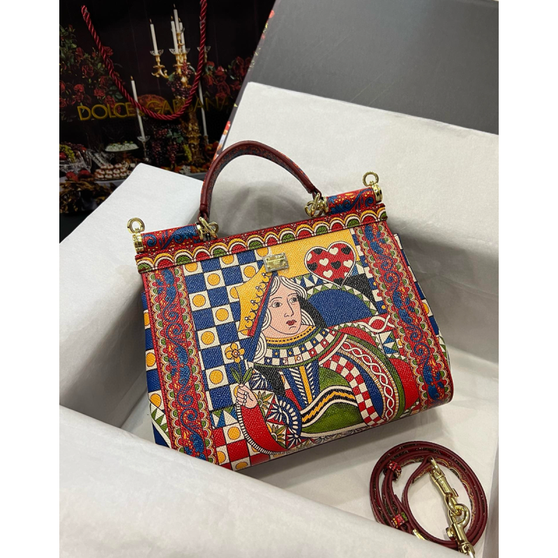 Dolce Gabbana Sicily Leather Bag