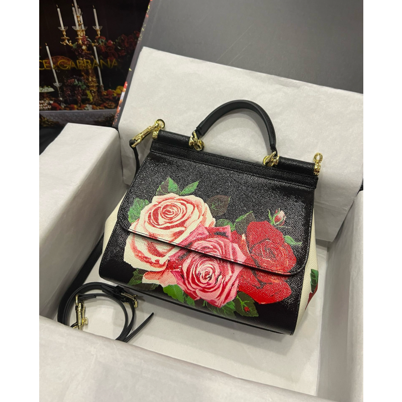 Dolce Gabbana Sicily Leather Bag
