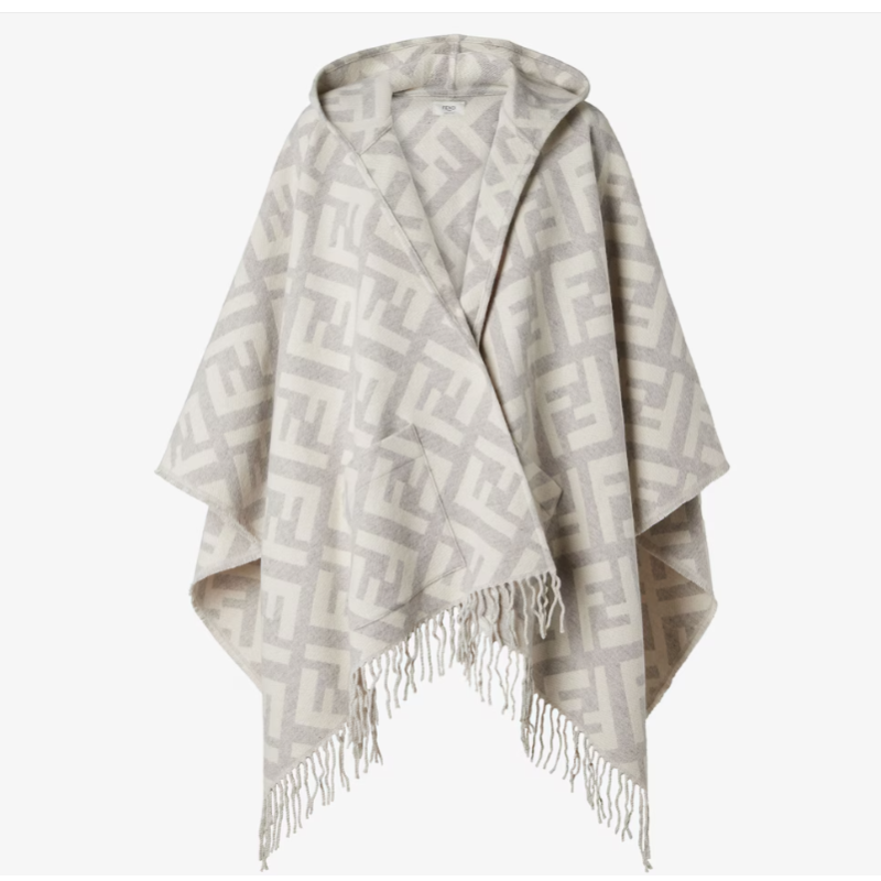 Fendi Cashmere FF Poncho