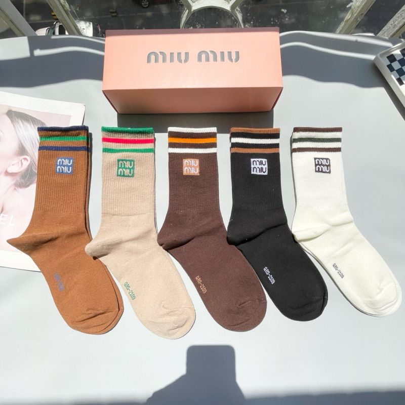 Miu Miu socks ( 5 pairs)