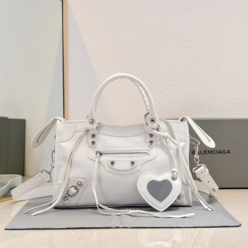 Borsa Le City da donna Balenciaga piccola-White