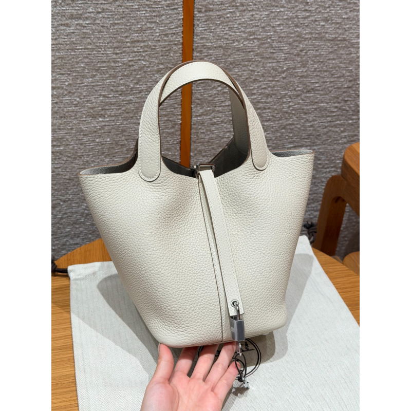 Borsa Hermes Picotin Lock 18/22-Craie