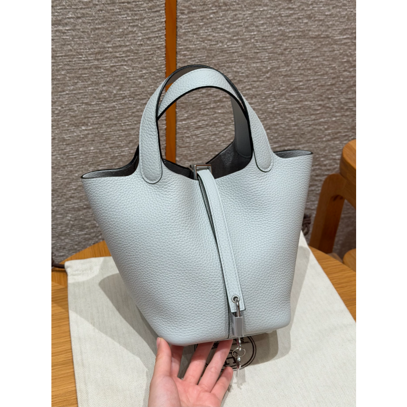 Borsa Hermes Picotin Lock 18/22-Blue Pale
