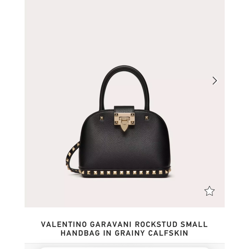 Garavani Rockstud Small handbag in Grainy Calfskin