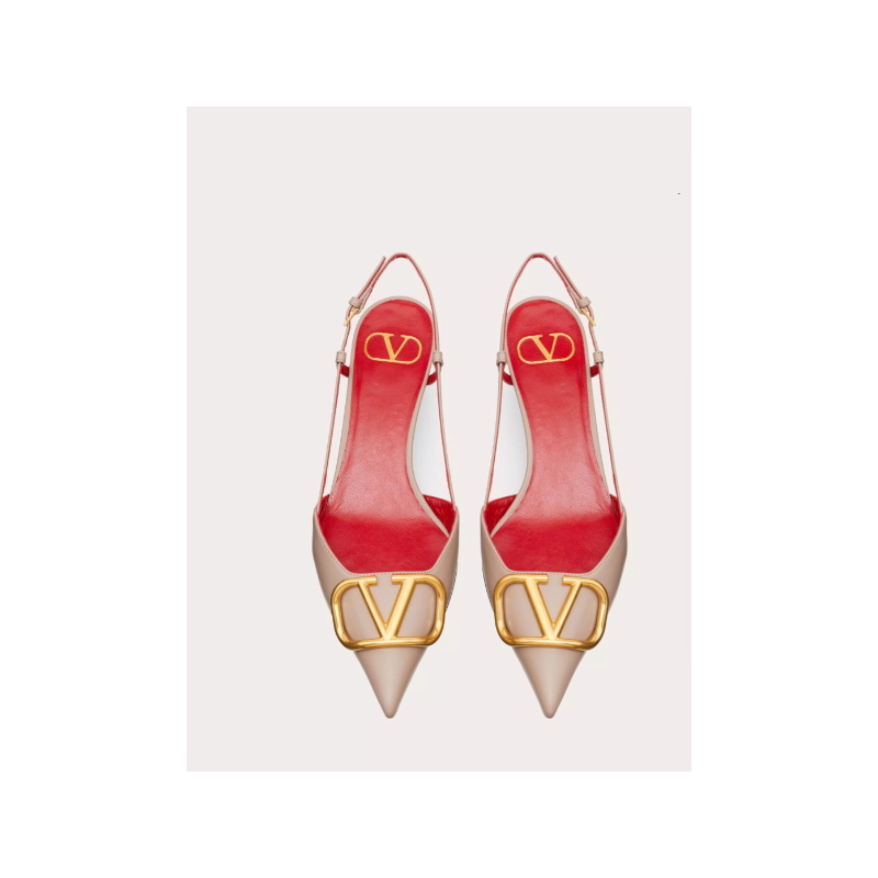 Valentino Vlogo Calfskin slingback Pumps, 4cm/ 8cm, Size 35-41