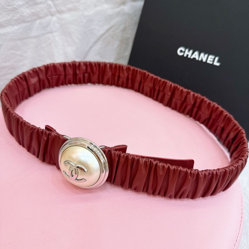 Cintura in pelle elastica chanel 3.0cm