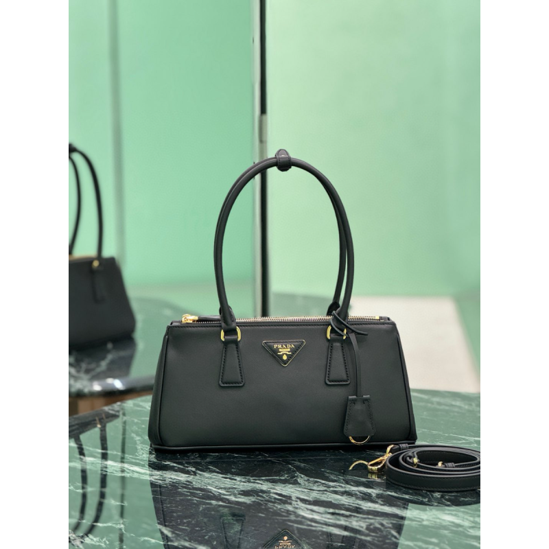 Borsa Prada Galleria medium in pelle-Black