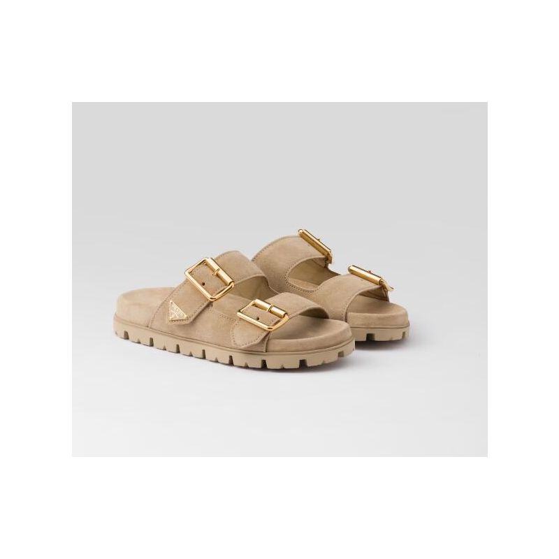Prada Suede strap slides  , 35-41