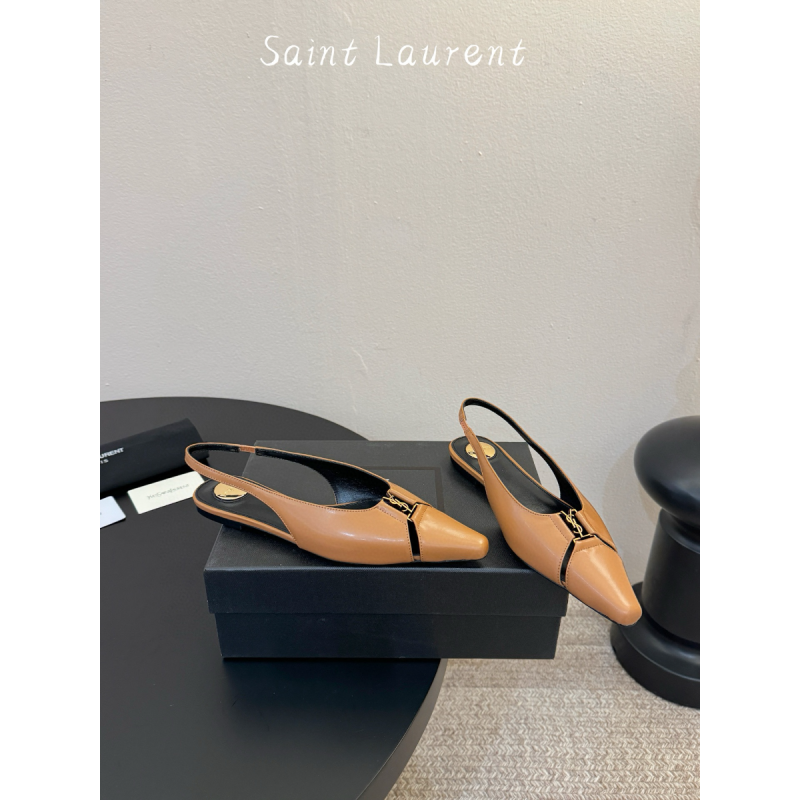 Ballerina Babylone in Pelle Saint Laurent