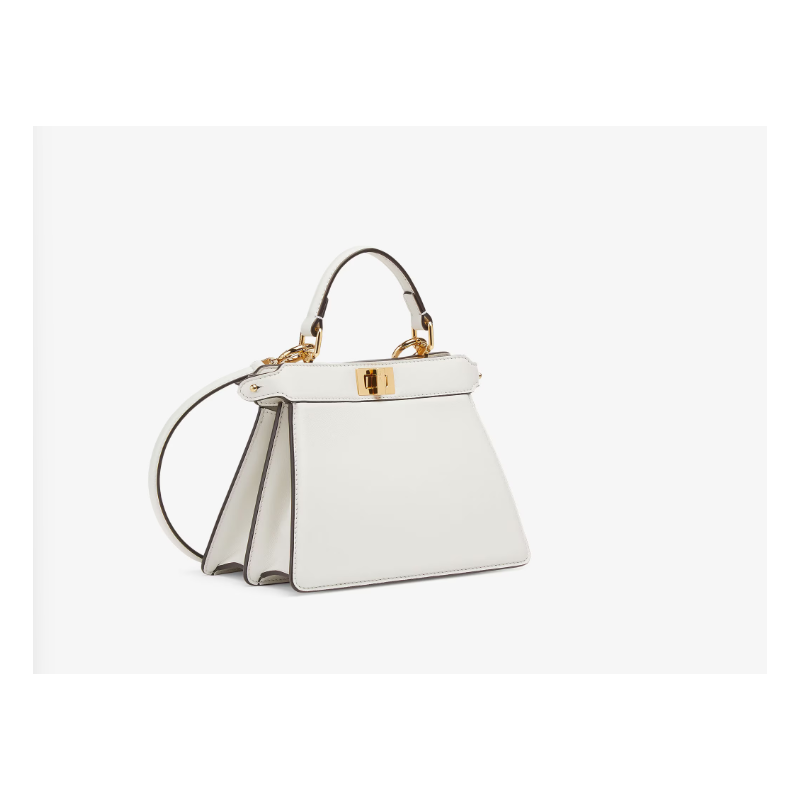 Fendi Peekaboo ISeeU Petite Bag-White 