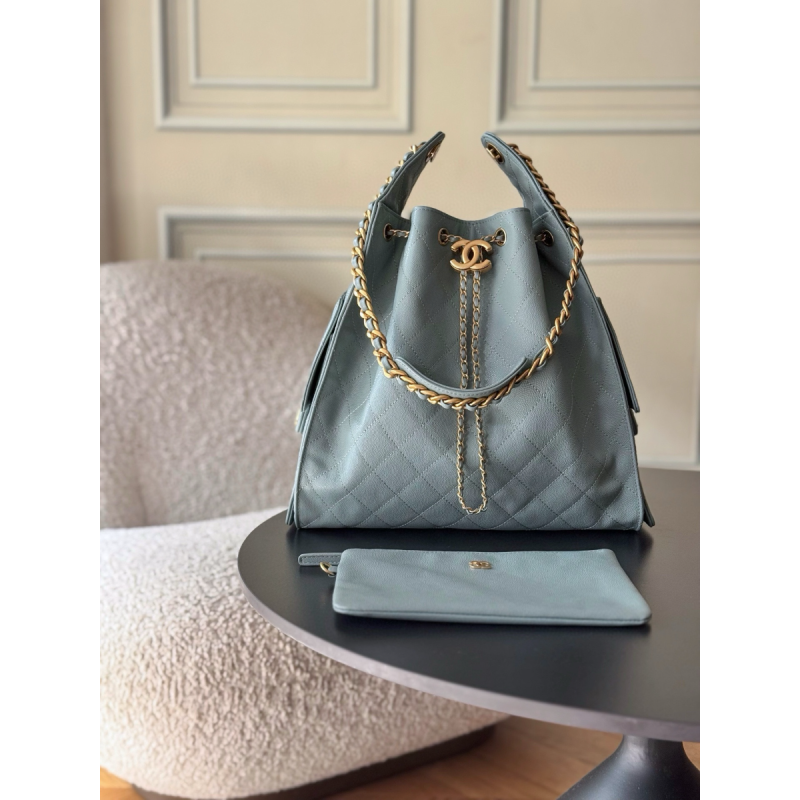 Borsa Chanel 25 Medio-Light blue