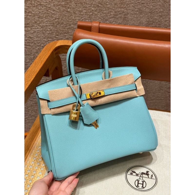 Hermes Birkin 25/ 30  in Epsom Leather-blue atoll