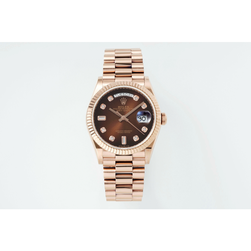 Rolex Day-Date 36mm, Oystersteel, Diamonds， 18K rose gold