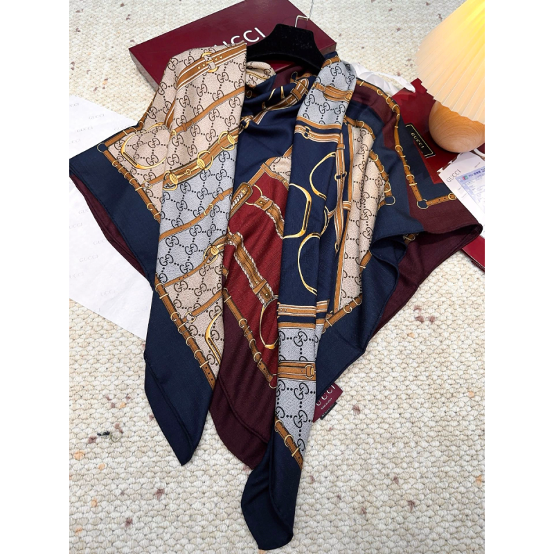 Gucci Classic Cashmere and Silk Shawl 