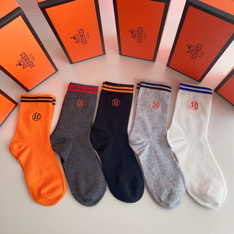 Hermes socks ( 5 pairs)