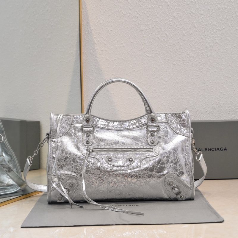 Borsa Le City da donna Balenciaga Medium-Silver