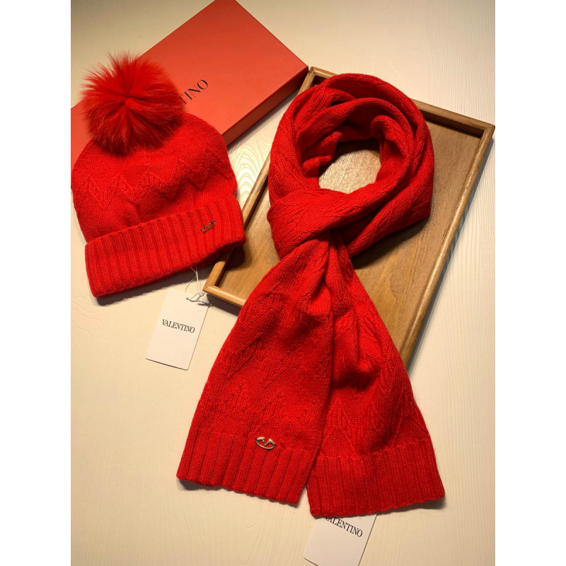 Valentino Cashmere scarf and hat