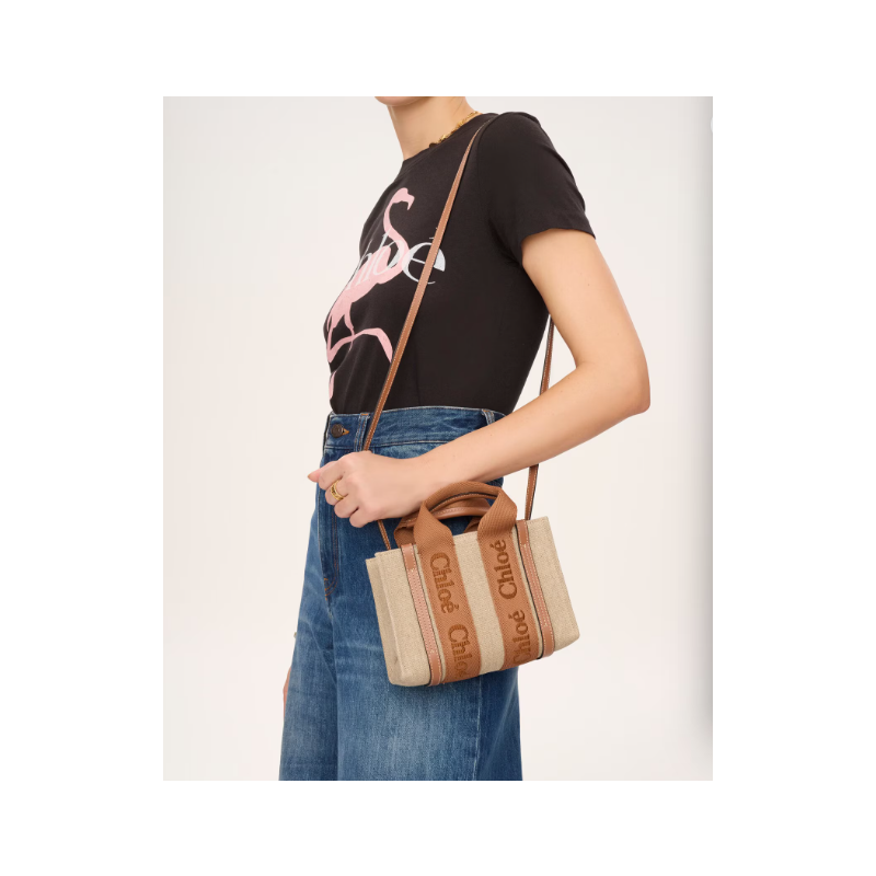 Chloe Woody Mini Tote di biancheria