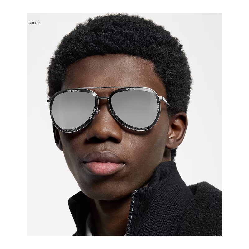 LV Super Vision Metal Pilot Sunglasses